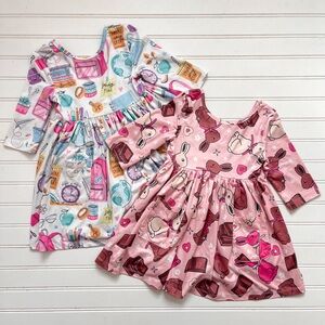 MILA & ROSE 2PC Easter Bunny & School Theme Dress Bundle
